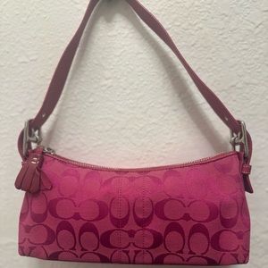 Coach Y2K signature canvas shoulder bag.